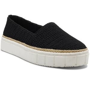 NEW Vince Camuto Shoes Black Relinsta Crochet Platform Sneaker Womens Size  8